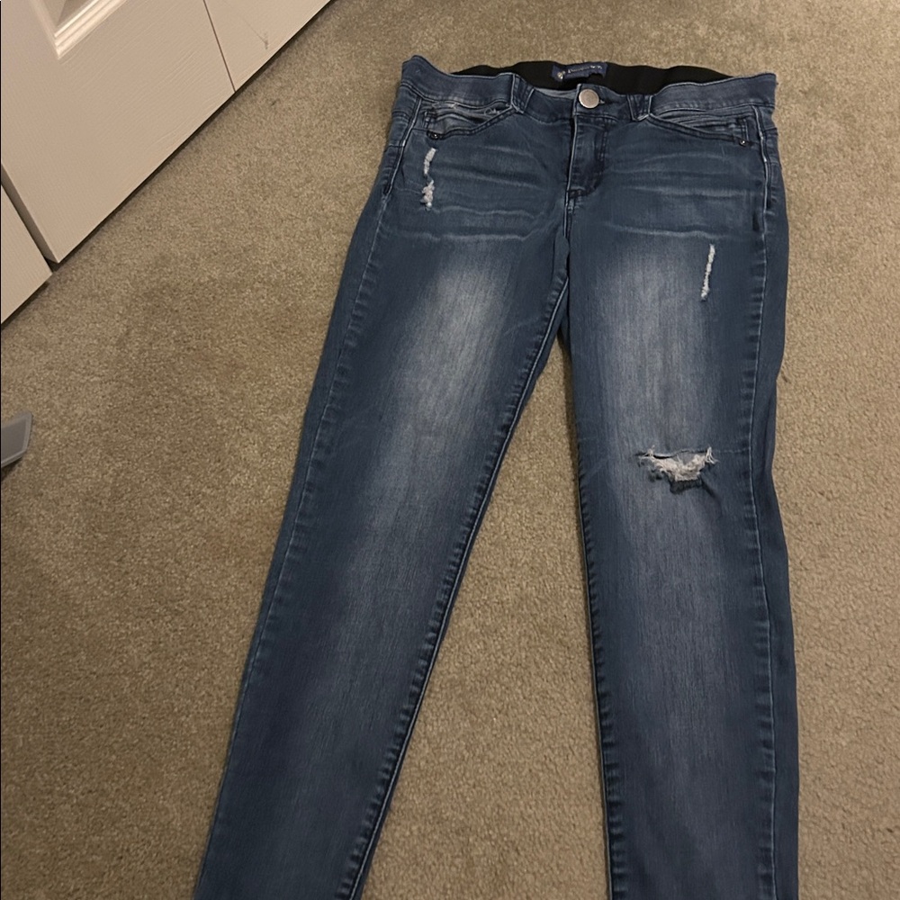 Democracy Dark Blue Distressed Jeans